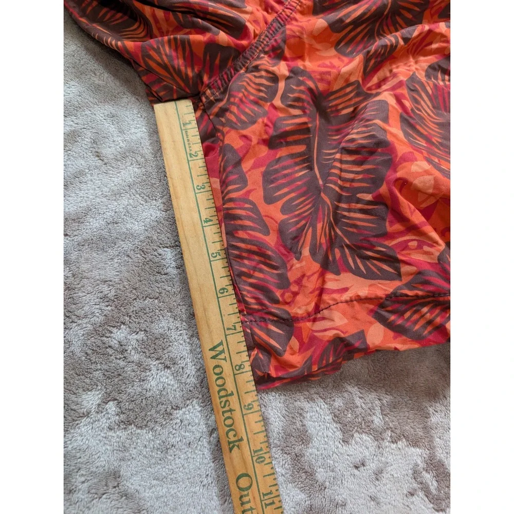 Tommy Bahama Relax Mens XL Swim Trunks Orange Tropical Palm Leaf Board Shorts